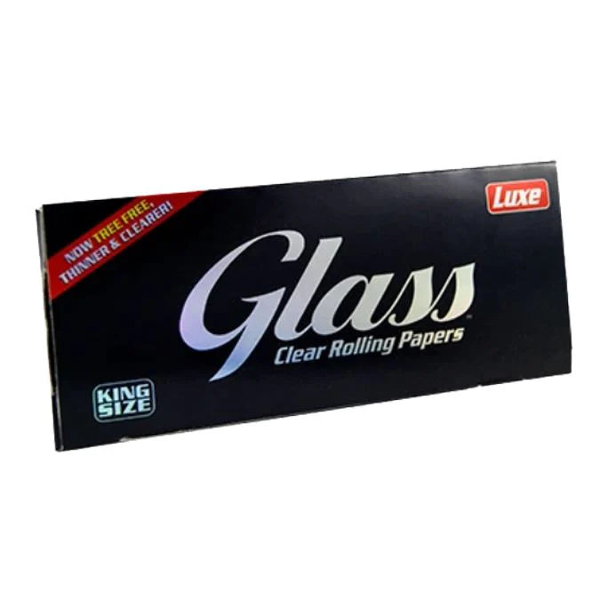 Glass clear rolling papers